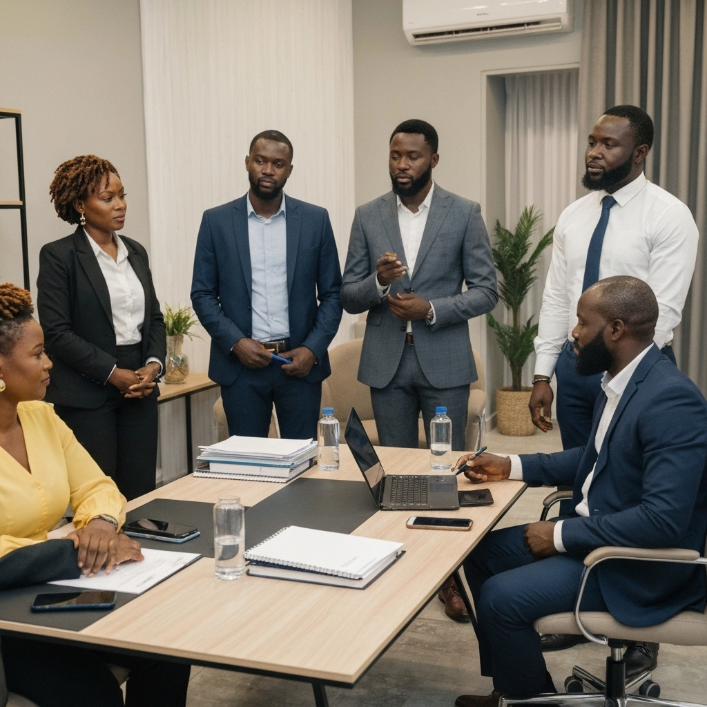 Processus de validation Affactura - Réunion d'approbation professionnelle